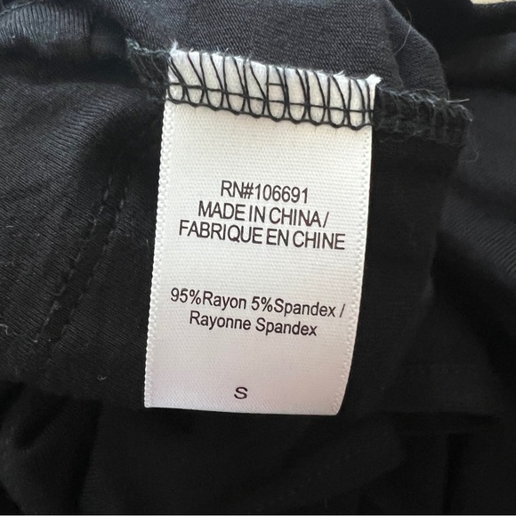 YOUNG FABULOUS & BROKE Tulola Ruched Side Slit Maxi Dress Black Small NWOT - Picture 7 of 11